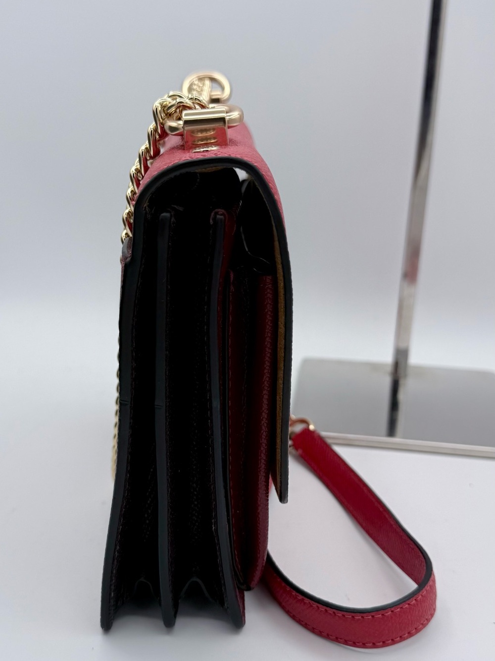 NWT Coach Klare Crossbody Bag Poppy Red Colorblock - Picture 7 of 13